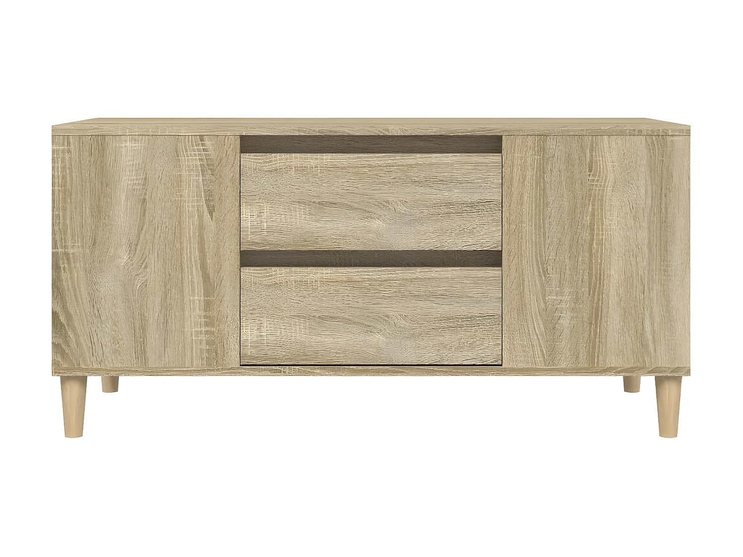Meuble TV Chêne sonoma 102x44,5x50 cm Bois d'ingénierie