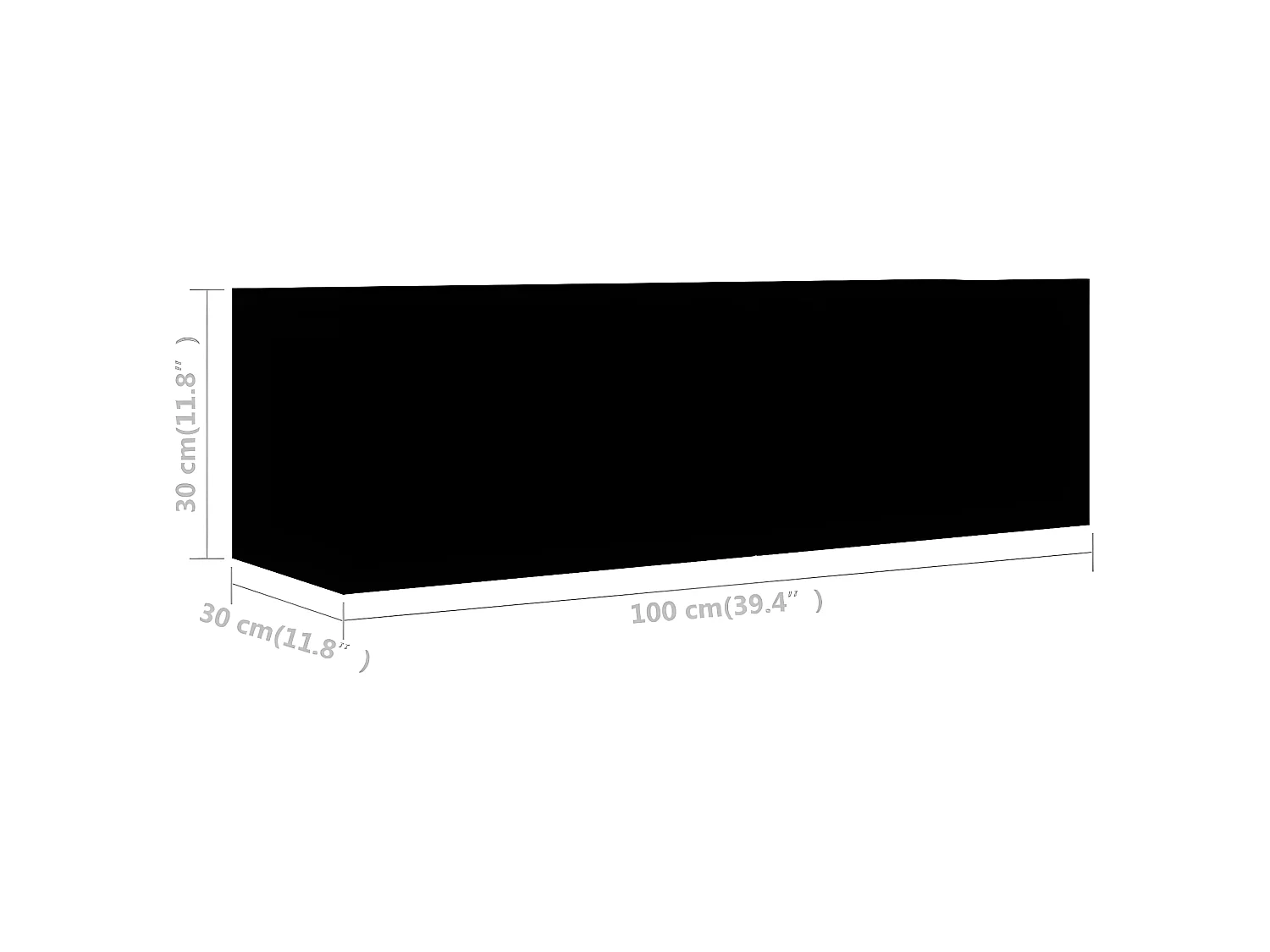 Ensemble de meuble TV 2 pcs Noir Aggloméré