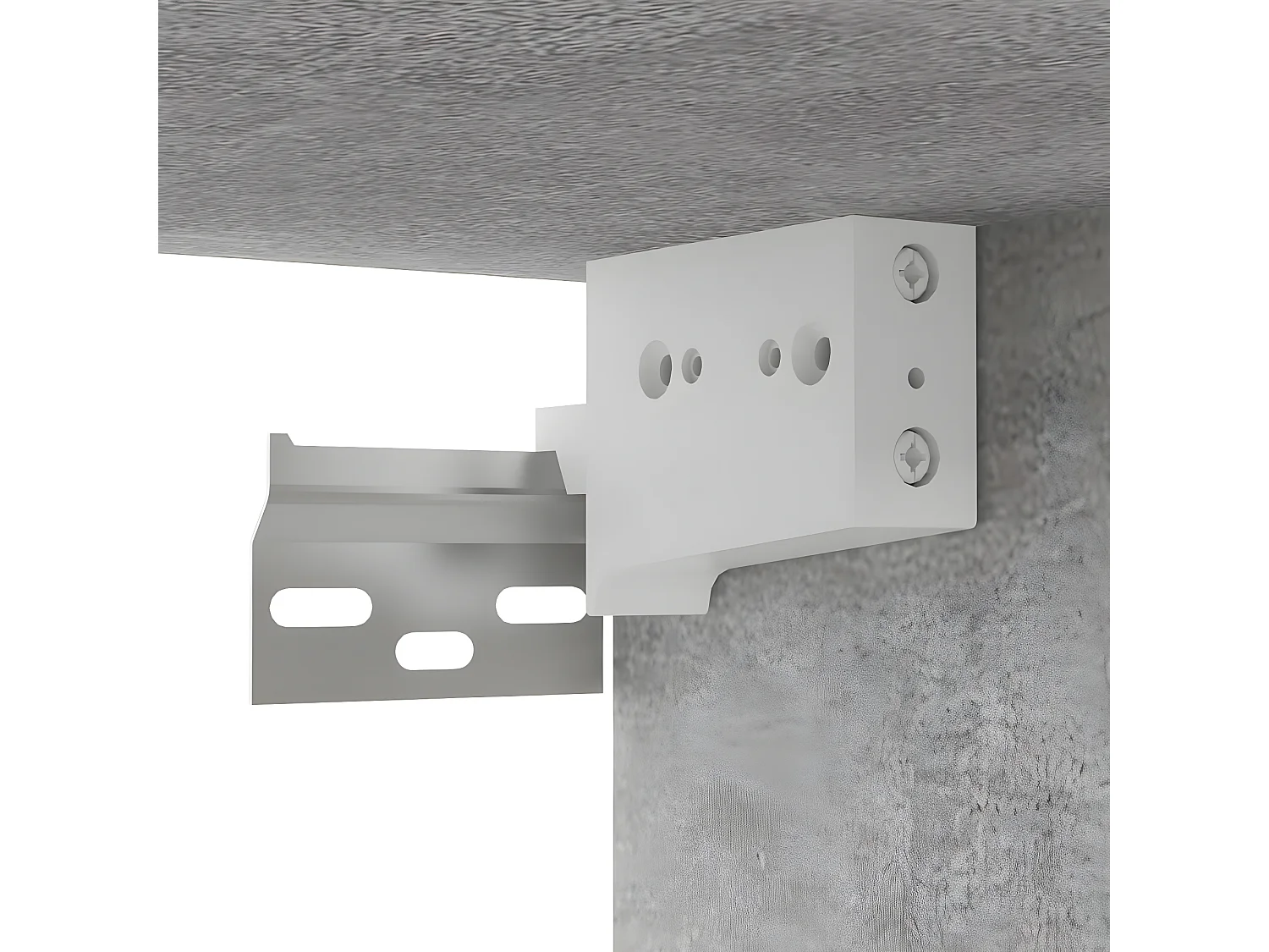 Meubles TV suspendus 2 pcs Gris béton 60x30x30 cm
