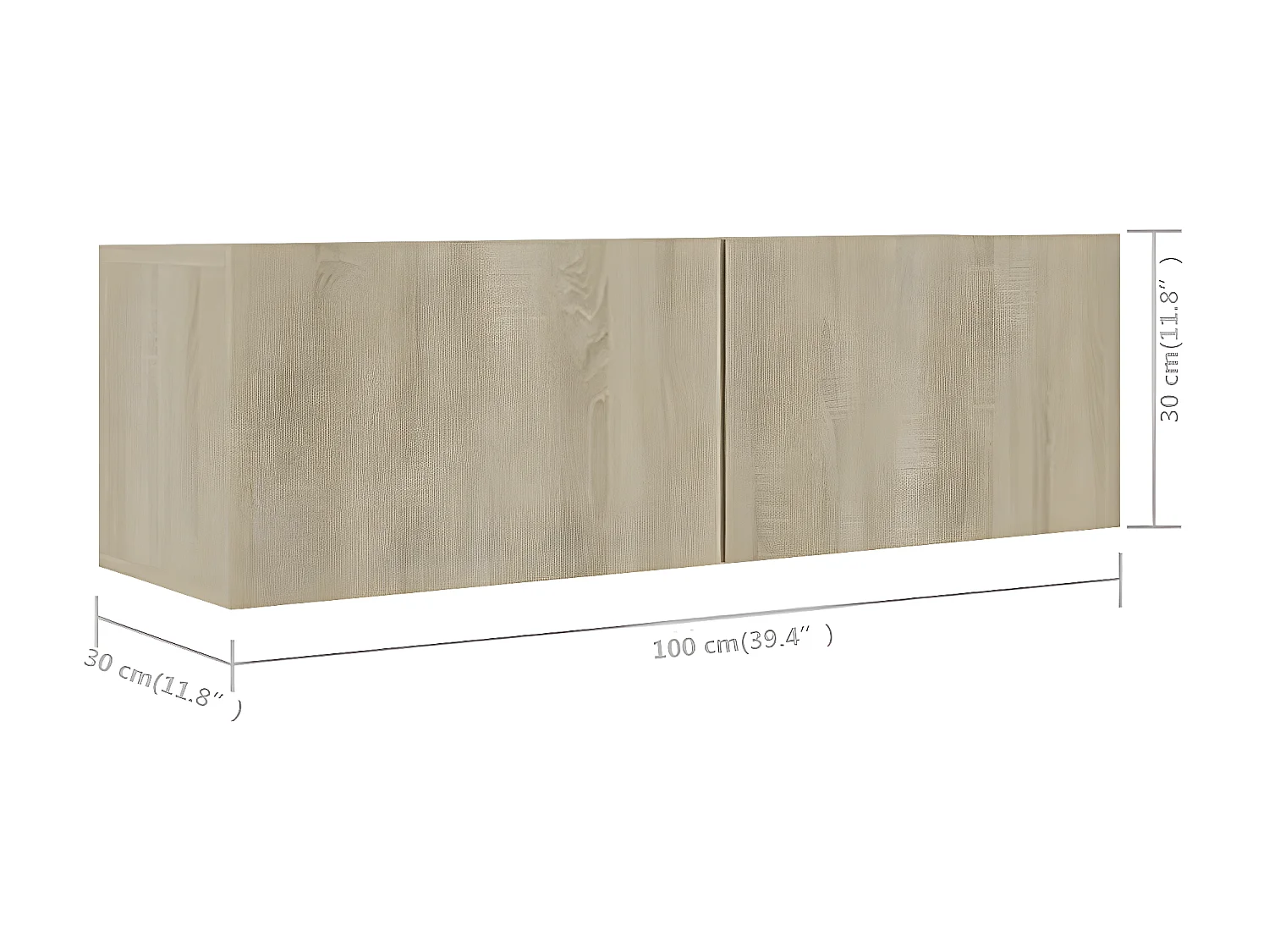 Conjunto de móveis de TV 3 peças Sonoma Oak Chipboard