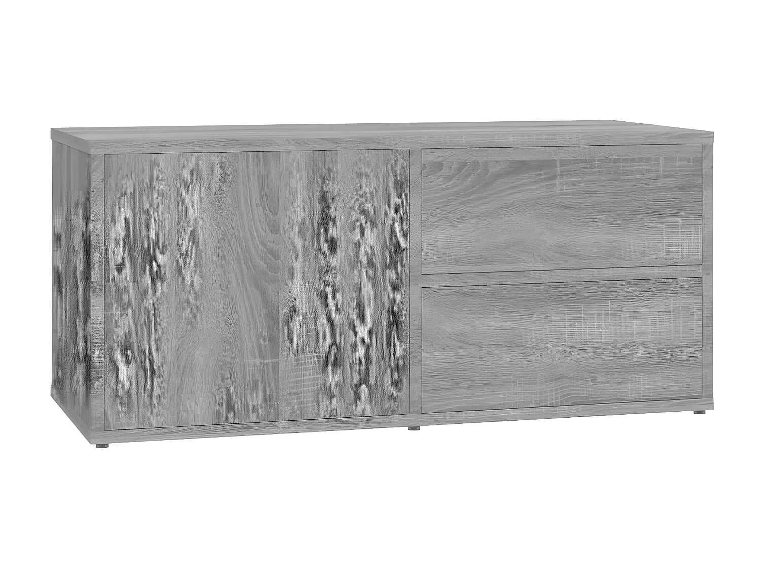 Móvel de TV cinza Sonoma 80x34x36 cm Madeira trabalhada