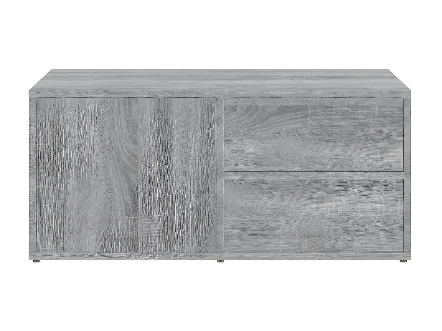 Móvel de TV cinza Sonoma 80x34x36 cm Madeira trabalhada