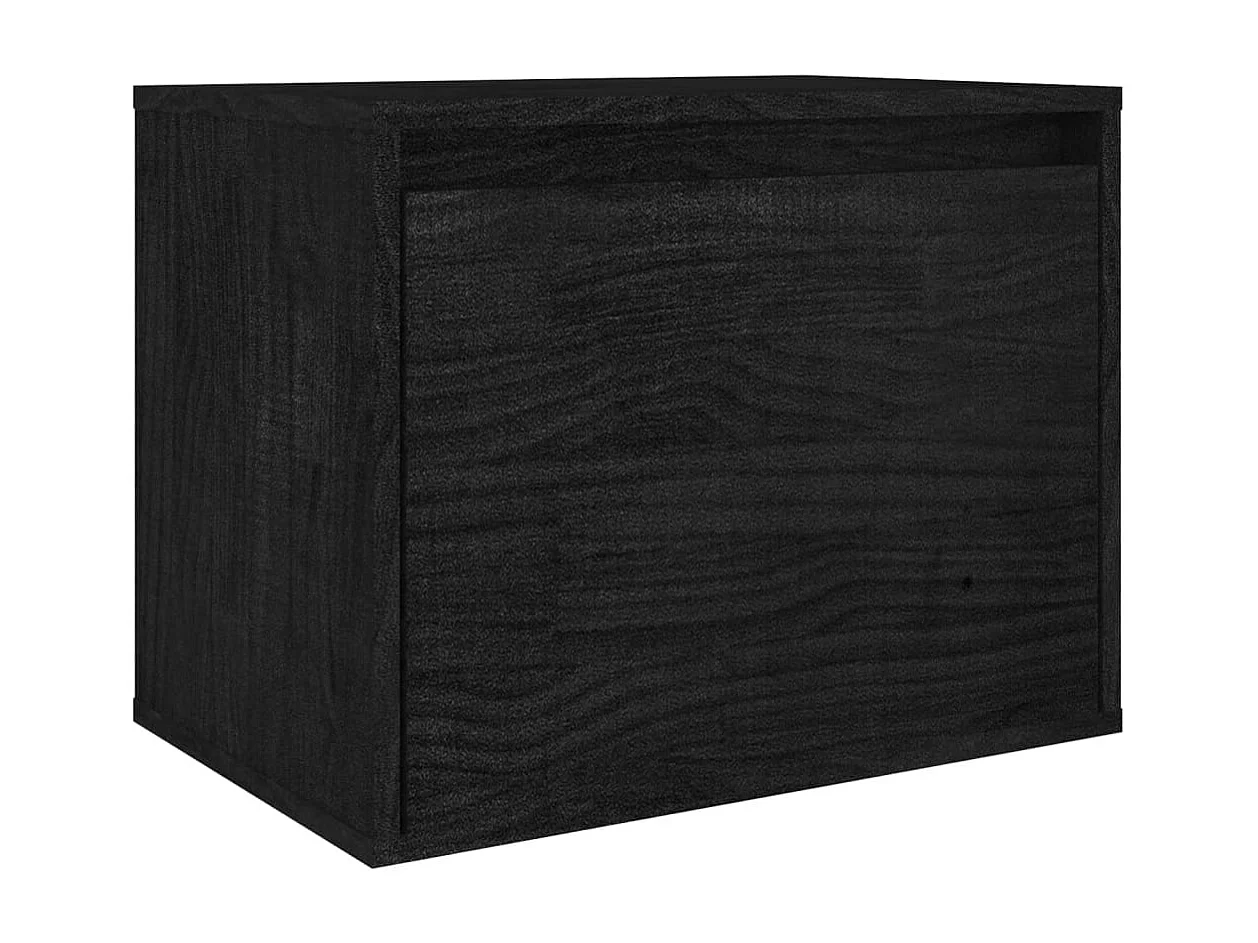 Meubles TV 5 pcs Noir Bois massif de pin