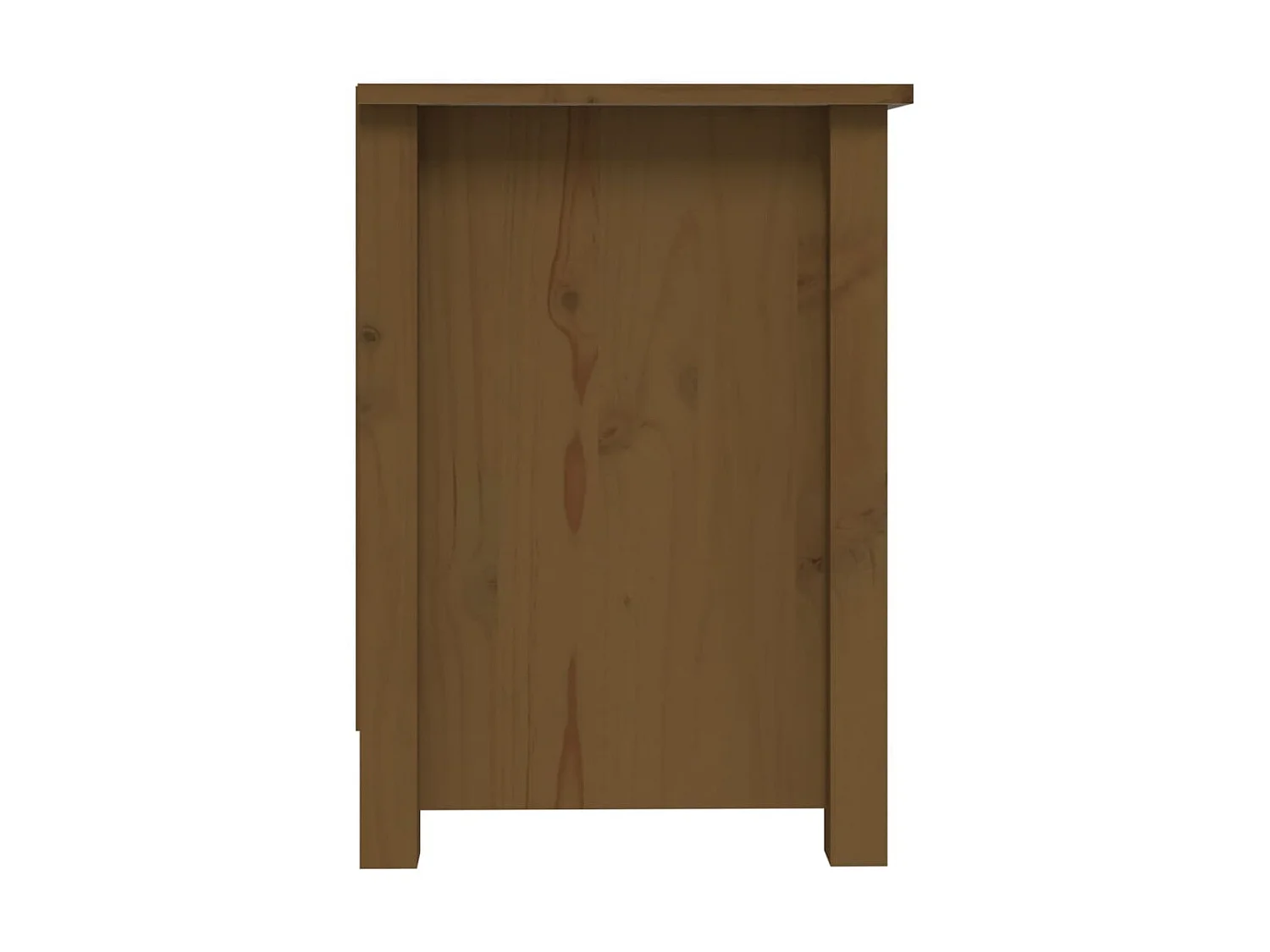 Meuble TV Marron miel 103x36,5x52 cm Bois de pin massif