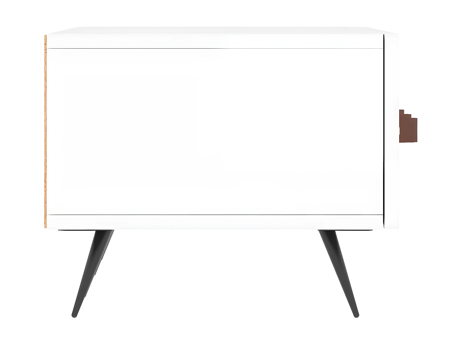 Meuble TV blanc brillant 150x36x30 cm bois d'ingénierie