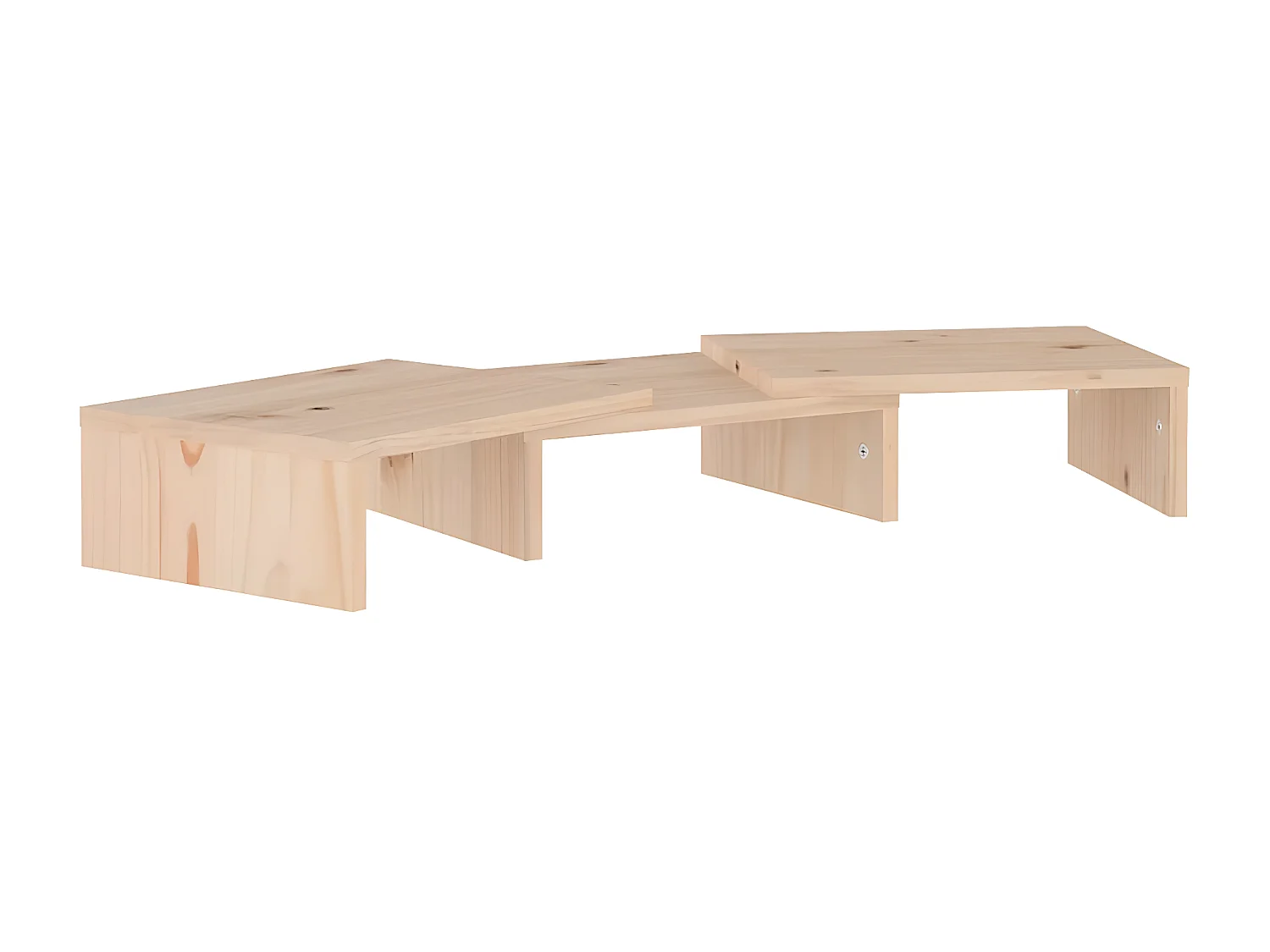 Monitorstandaard 60x24x10,5 cm Massief grenenhout