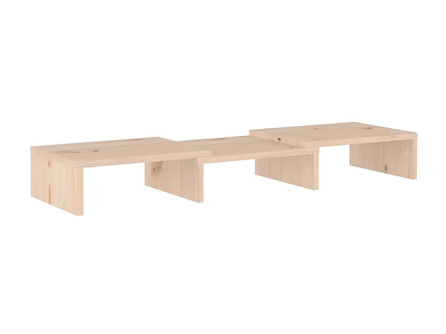 Monitorstandaard 60x24x10,5 cm Massief grenenhout