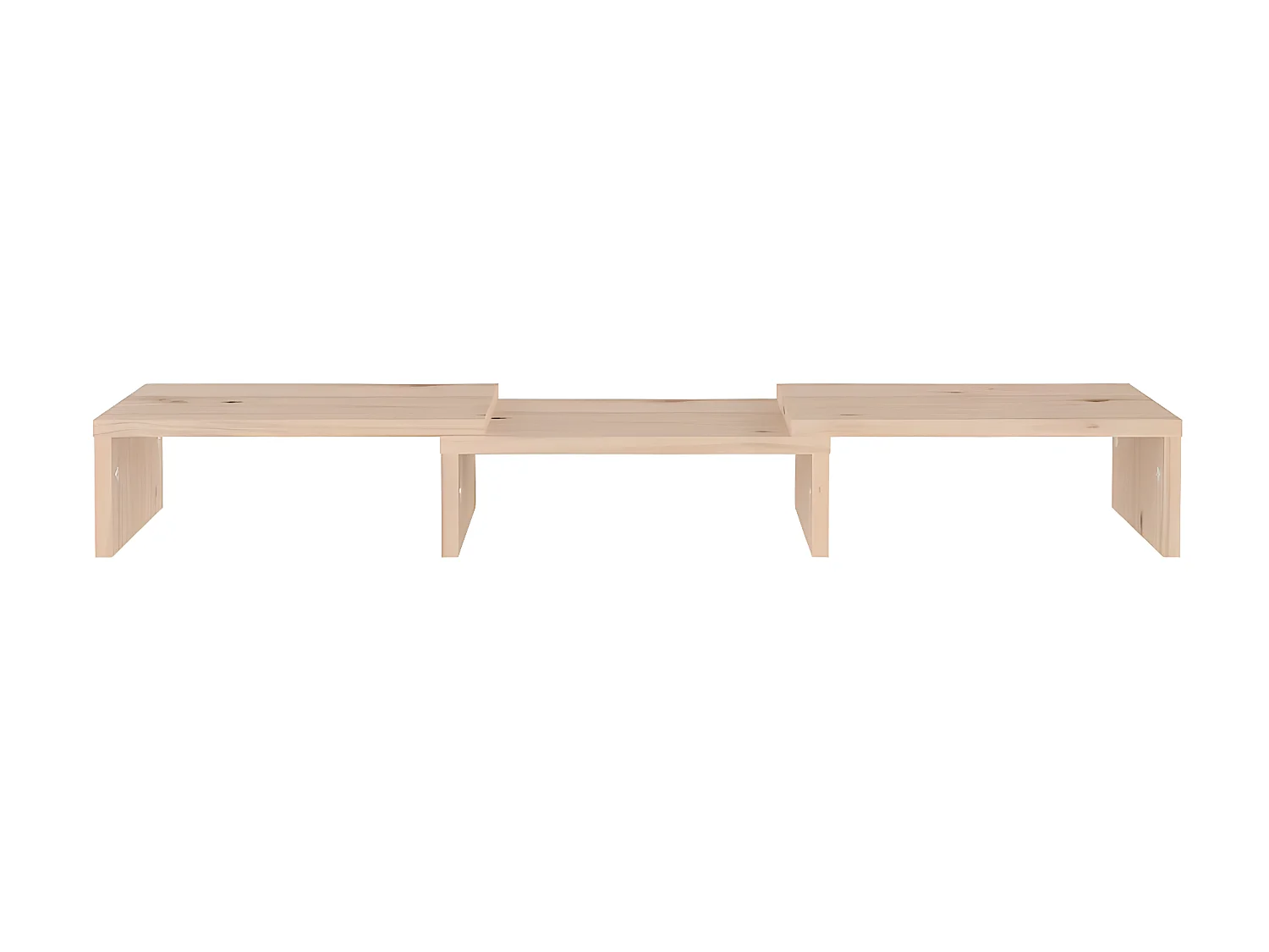 Monitorstandaard 60x24x10,5 cm Massief grenenhout