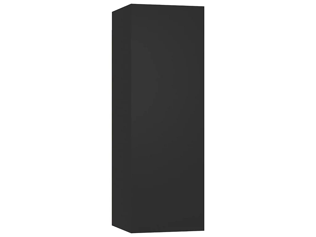 Ensemble de meubles TV 4 pcs Noir Aggloméré