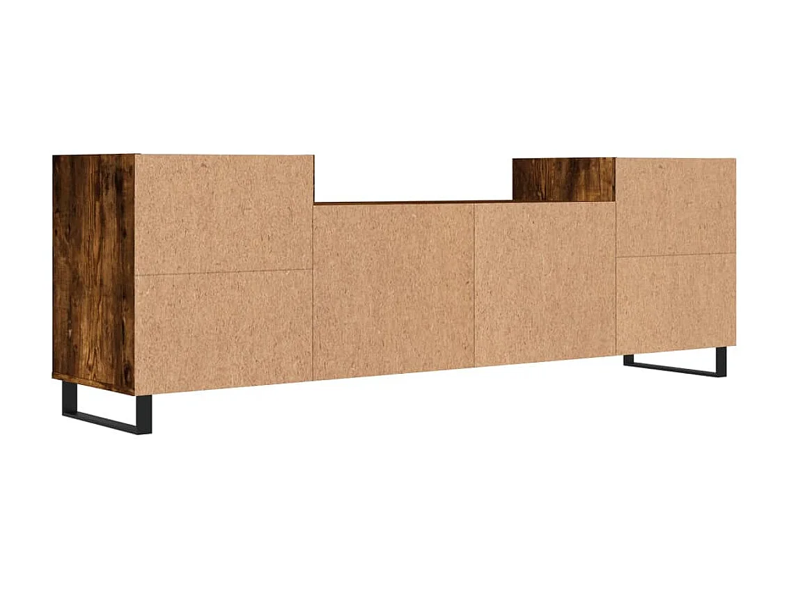 Mueble TV Roble ahumado 160x35x55 cm Madera contrachapada