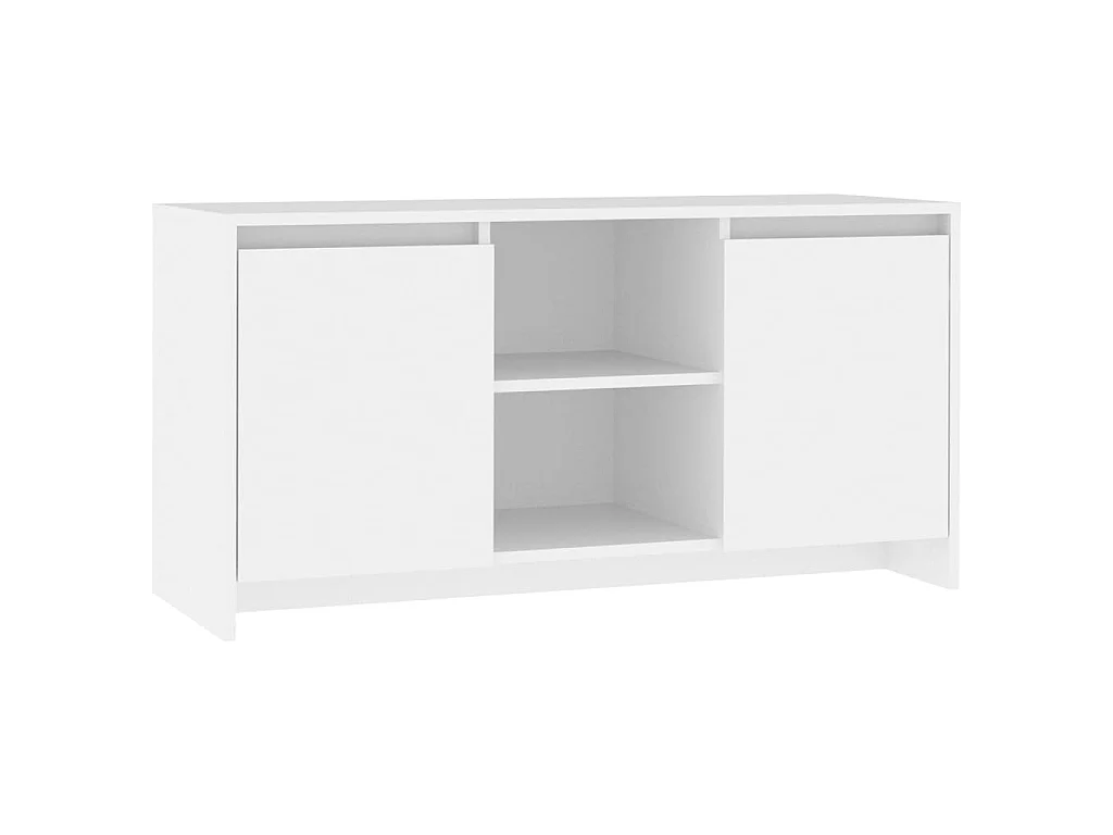 Mueble TV blanco aglomerado 102x37,5x52,5 cm