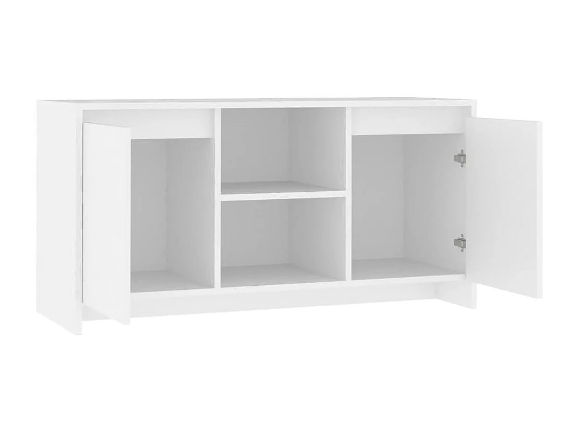 Mueble TV blanco aglomerado 102x37,5x52,5 cm