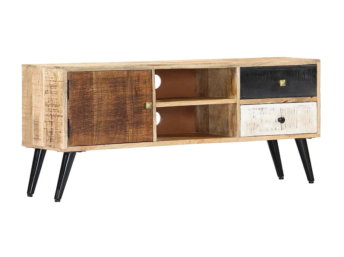 Meuble TV 115 x 30 x 47 cm Bois massif de manguier