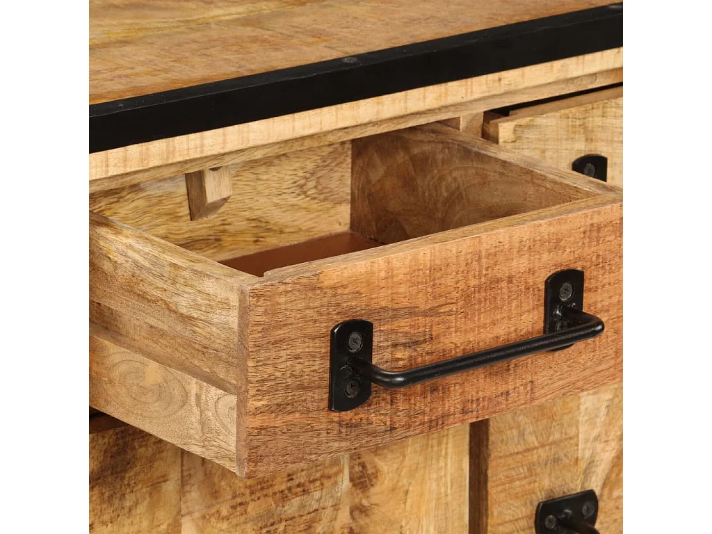 Meuble TV avec tiroirs 120 x 30 x 40 cm Bois massif de manguier