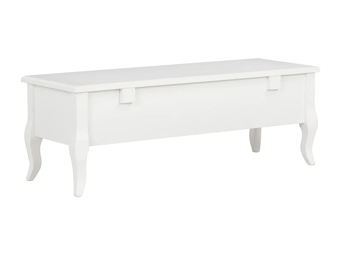 Meuble TV Blanc 100 x 35 x 35 cm Bois