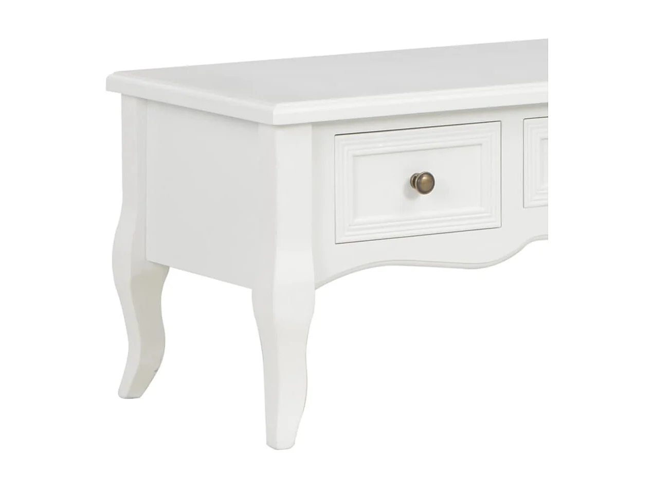 Meuble TV Blanc 100 x 35 x 35 cm Bois