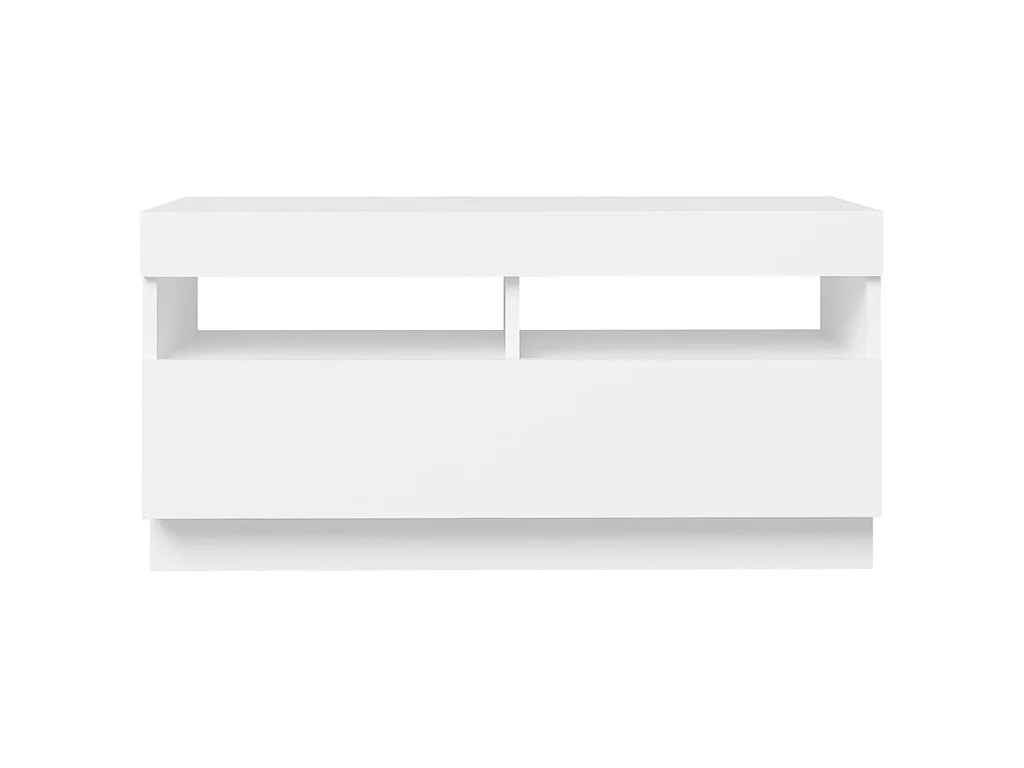 Mobile TV con luci LED bianche 80x35x40 cm