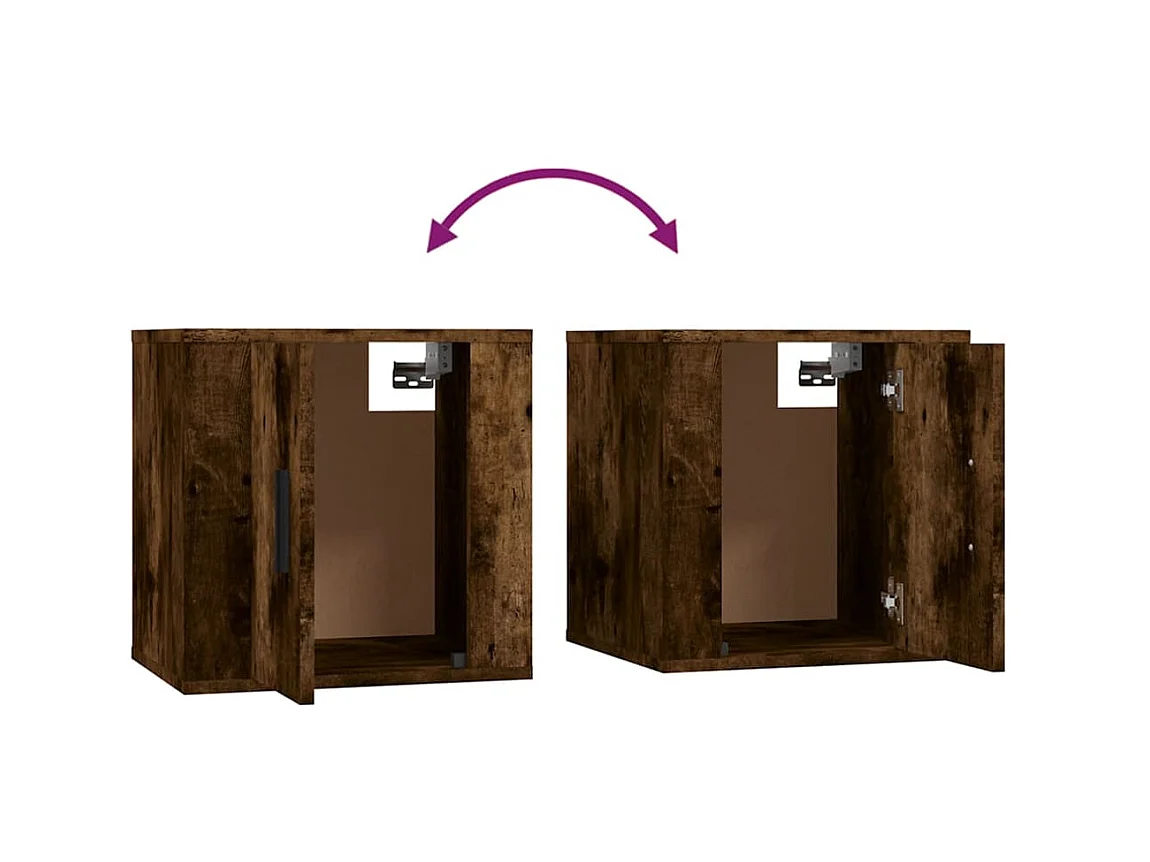 Ensemble de meubles TV 3 pcs Chêne fumé Bois d'ingénierie