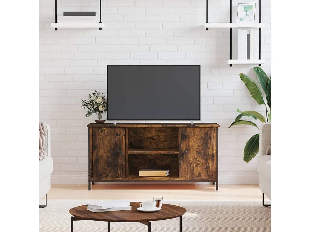 TV-Schrank Räuchereiche 100x40x50 cm Holzwerkstoff