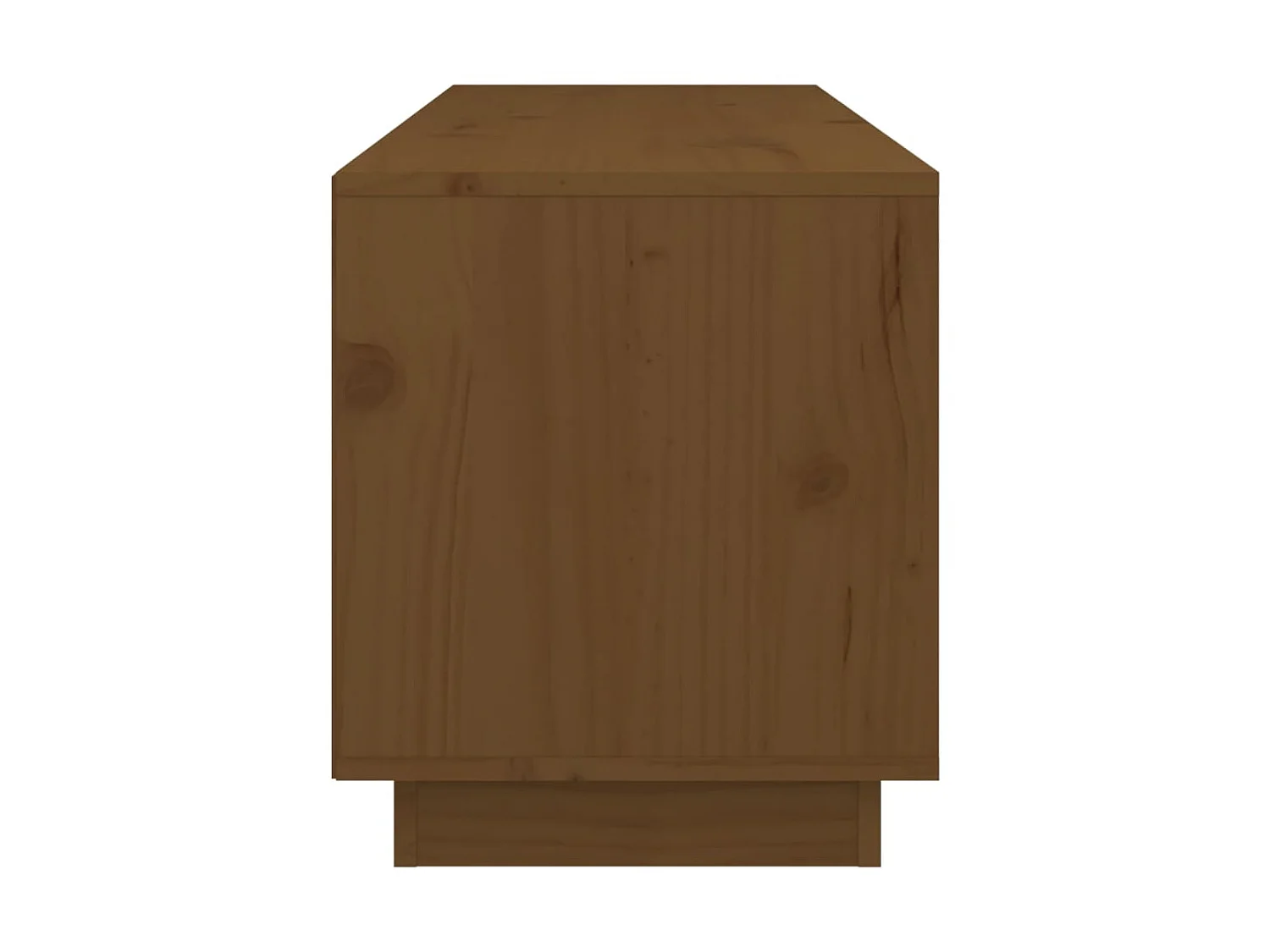 Meuble TV Marron miel 105x34x40 cm Bois de pin massif