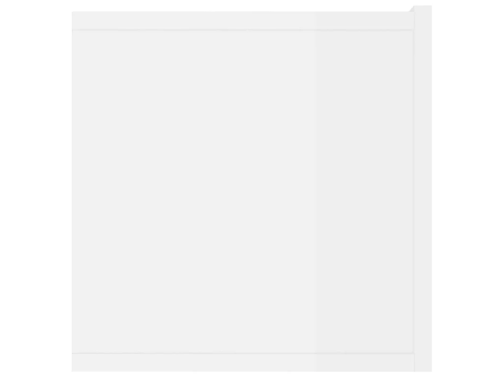 Meubles TV 2 pcs Blanc brillant 80x30x30 cm Bois d'ingénierie