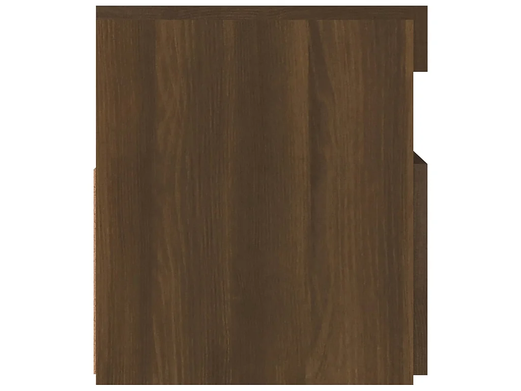 Meuble TV avec lumières LED Chêne marron 90x35x40 cm