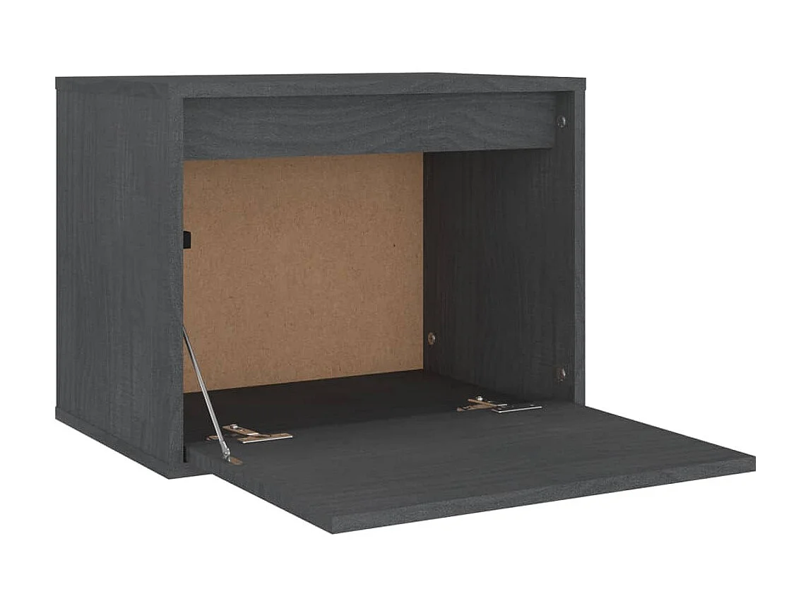 Meubles TV 3 pcs Gris Bois massif de pin