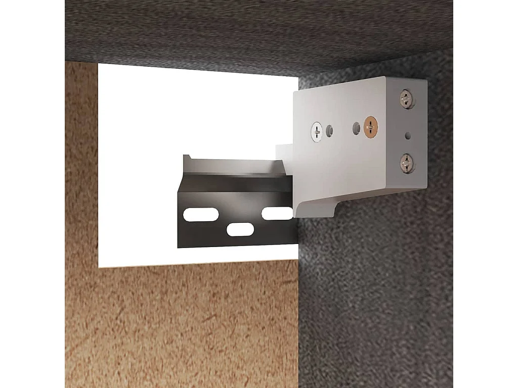 Meubles TV 3 pcs Gris Bois massif de pin