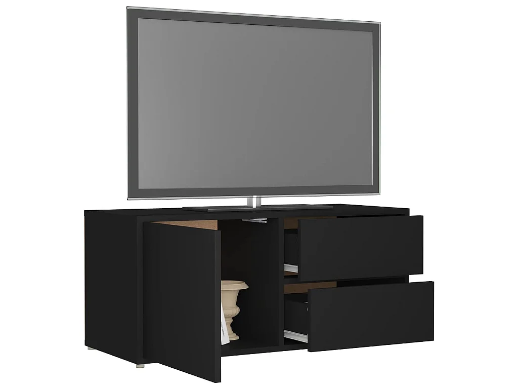 Móvel TV Preto 80x34x36 cm Aglomerado
