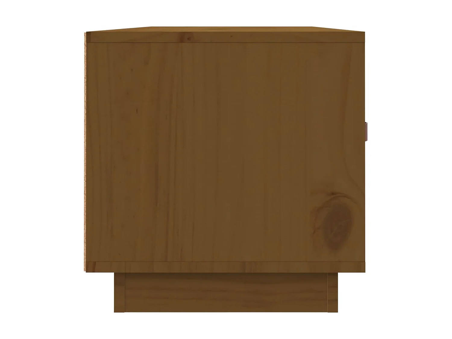 Meuble TV Marron miel 80x34x35 cm Bois de pin massif