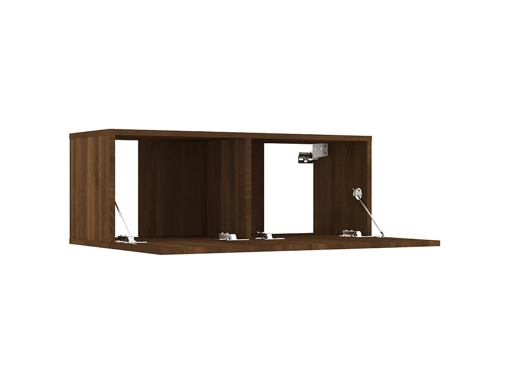 Meubles TV 2 pcs Chêne marron 80x30x30 cm Bois d'ingénierie