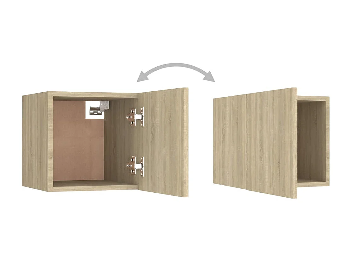 Ensemble de meubles TV 5 pcs Chêne sonoma Aggloméré