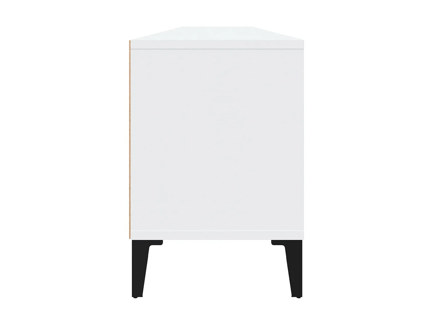 Meuble TV blanc 150x30x44,5 cm bois d'ingénierie