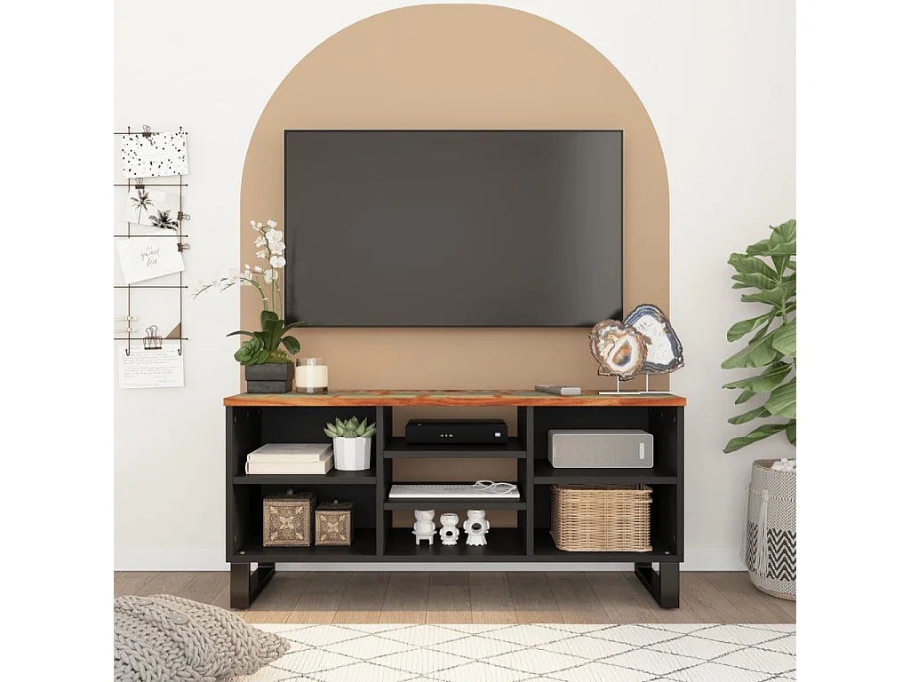 TV-meubel 100x33x46 cm hergebruikt en bewerkt hout