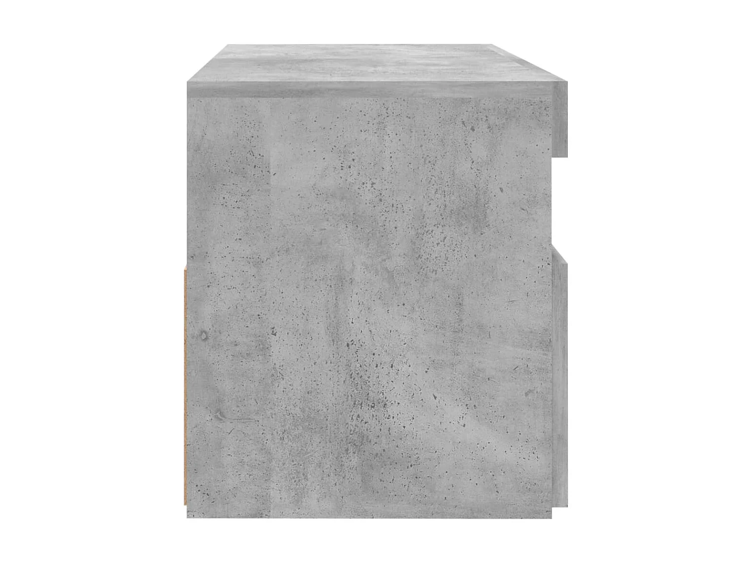 Móvel de TV com luzes LED cinza concreto 60x35x40 cm