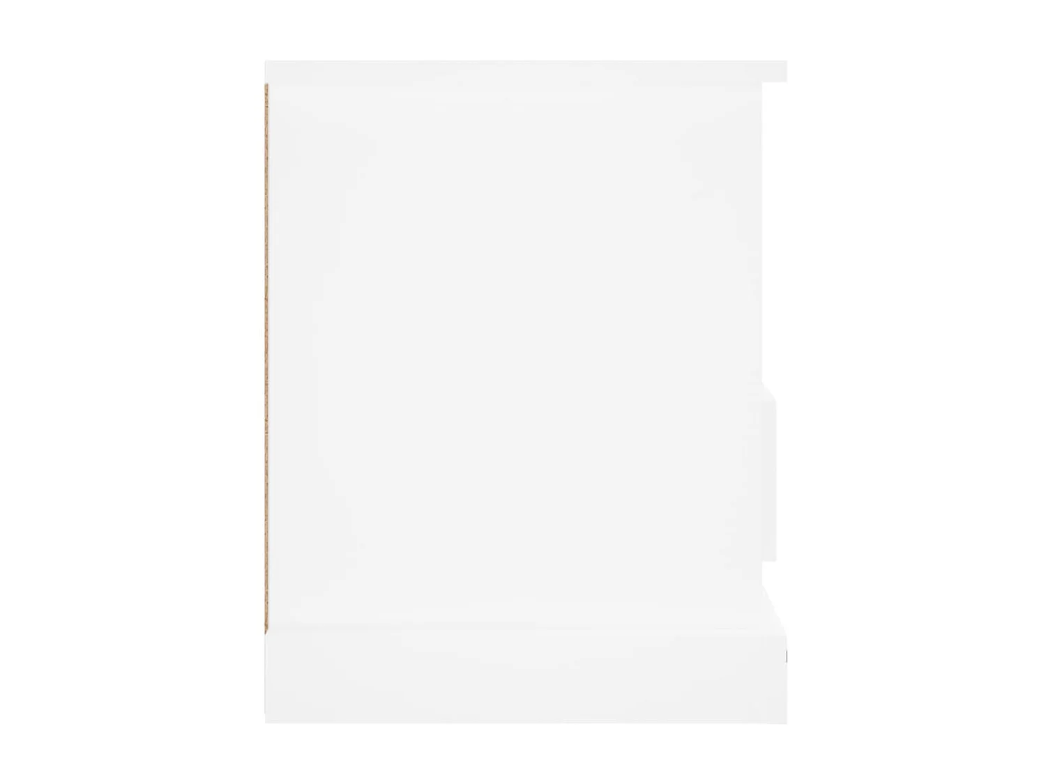 Mueble TV blanco 93x35,5x45 cm de madera contrachapada