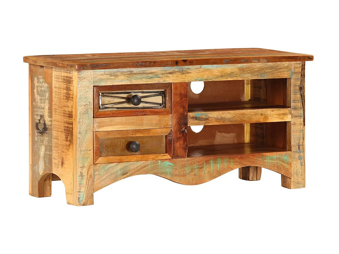 Mobile TV 80 x 30 x 40 cm Legno massello di recupero