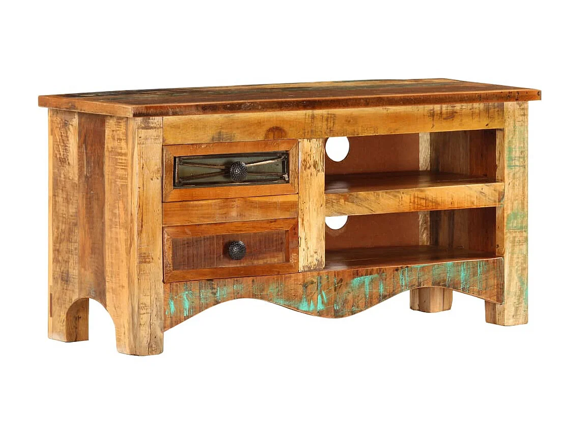 Mobile TV 80 x 30 x 40 cm Legno massello di recupero
