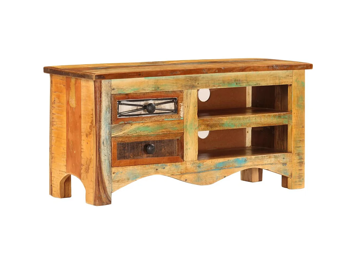 Meuble TV 80 x 30 x 40 cm Bois de récupération massif