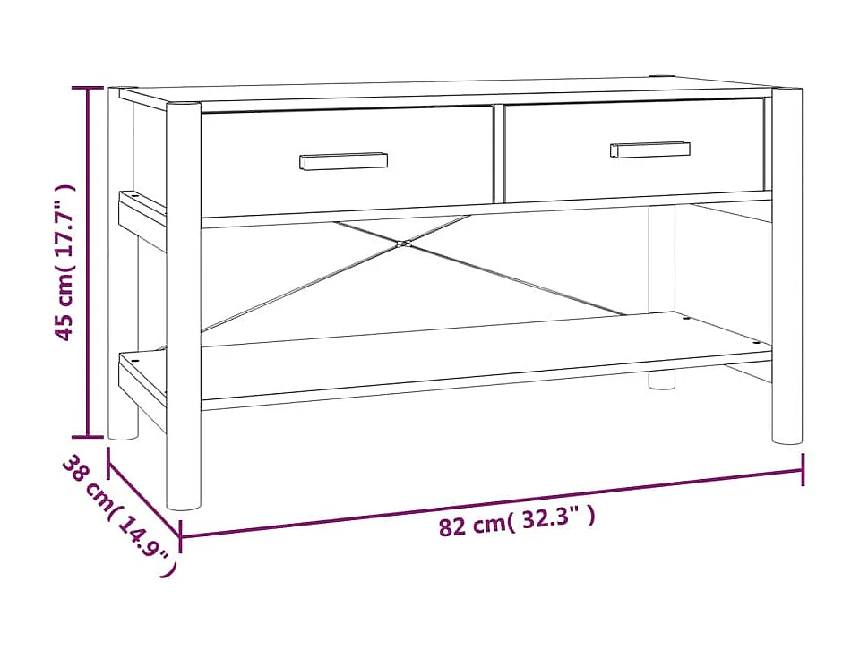 Mobile TV 82x38x45 cm MDF