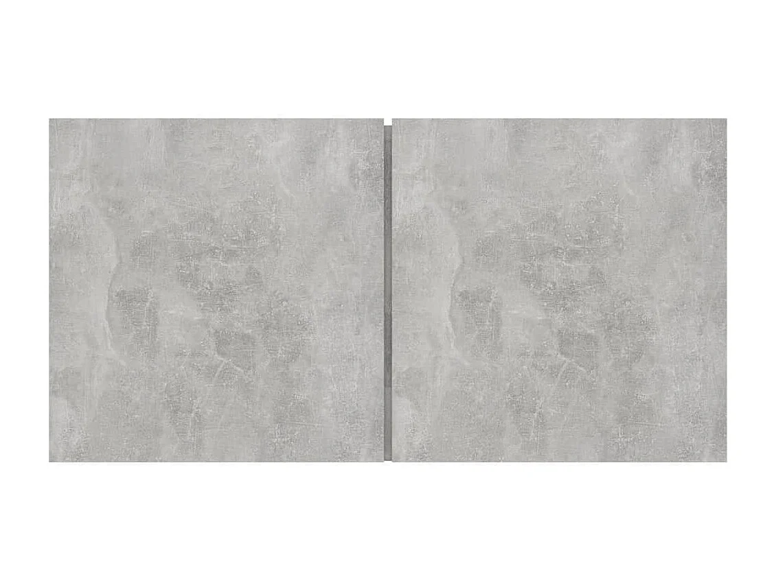 Set mobile TV 4 pezzi. Grigio cemento MDF