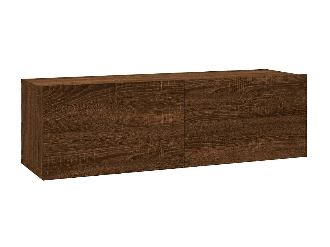 TV-Wandschrank Braune Eiche 100x30x30 cm Holzwerkstoff