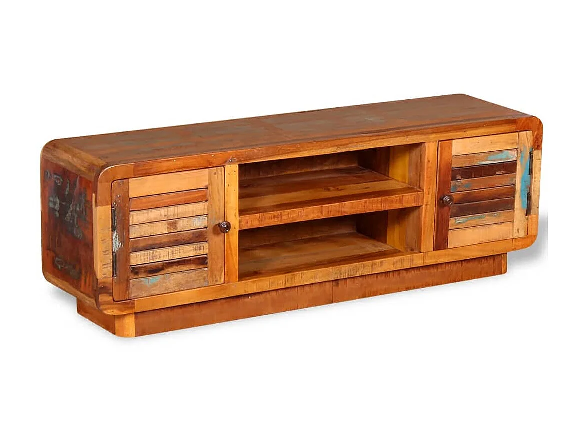 Mueble TV Madera maciza recuperada 120 x 30 x 40 cm