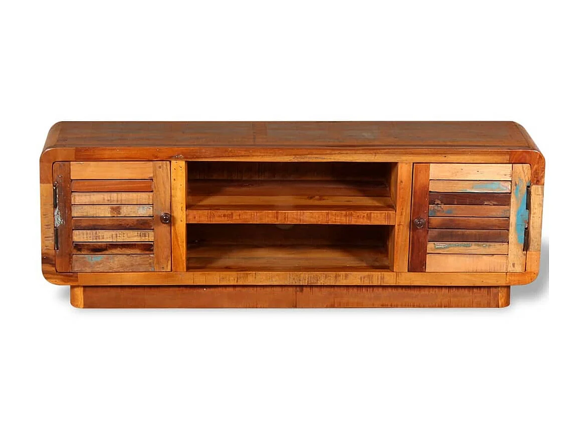 Meuble TV Bois de récupération massif 120 x 30 x 40 cm