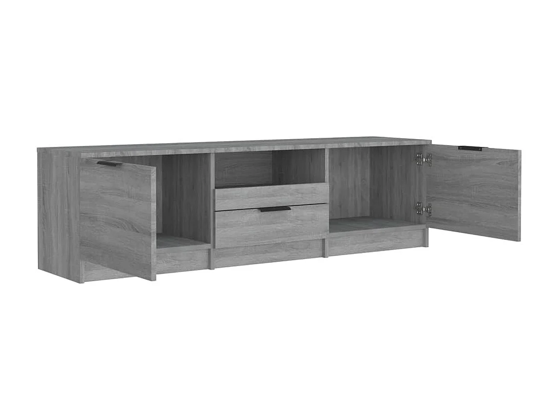Meuble TV Sonoma gris 140x35x40 cm Bois d'ingénierie