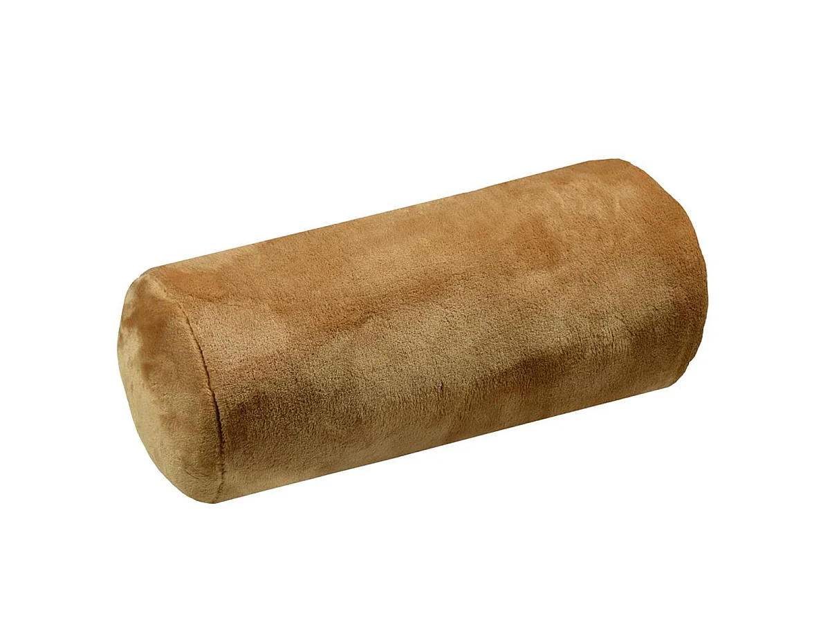 Coussin polochon doudou couleur Camel