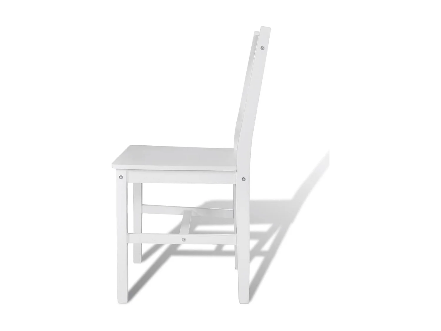 Chaises à manger lot de 4 blanc bois de pin