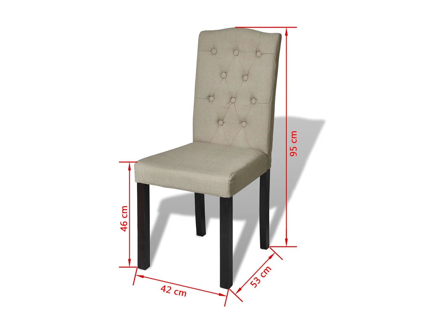 Eetkamerstoelen set van 4 kameelhaar stof