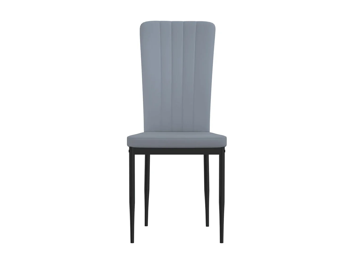 Chaises à manger lot de 2 Gris clair Velours