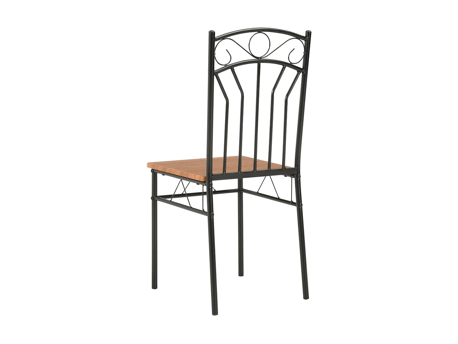Chaises à manger lot de 6 marron MDF